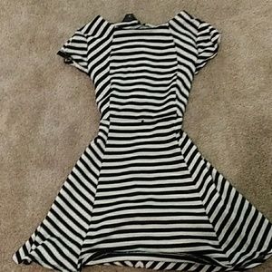 This is a black and white dress for kids. I think